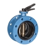 Butterfly valve Type: 4631 KIWA Ductile cast iron/Duplex/EPDM-KIWA Centric Squeeze handle PN10 Flange DN50